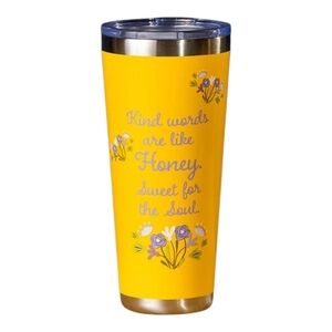 NEW Yellow Floral Insulated Tumbler 32OZ